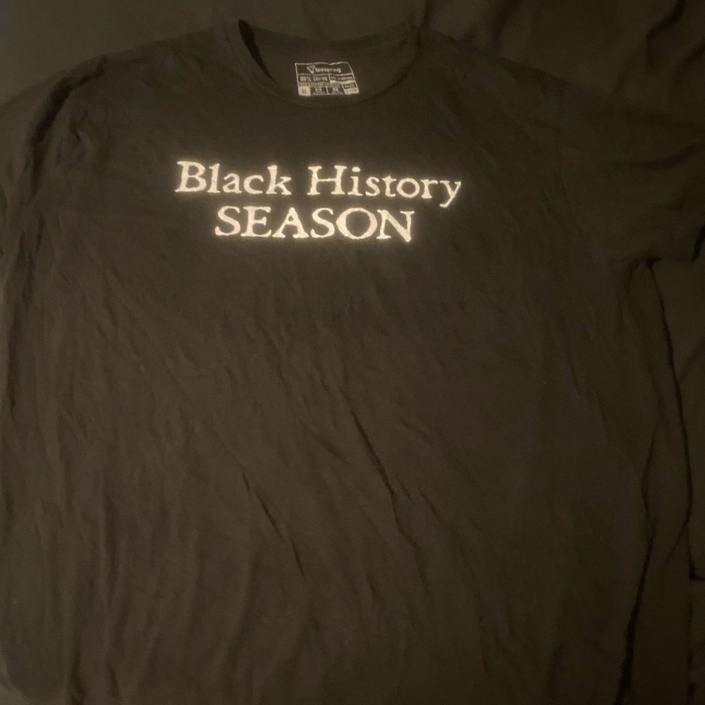 Size XL. Black History Season T-Shirt
